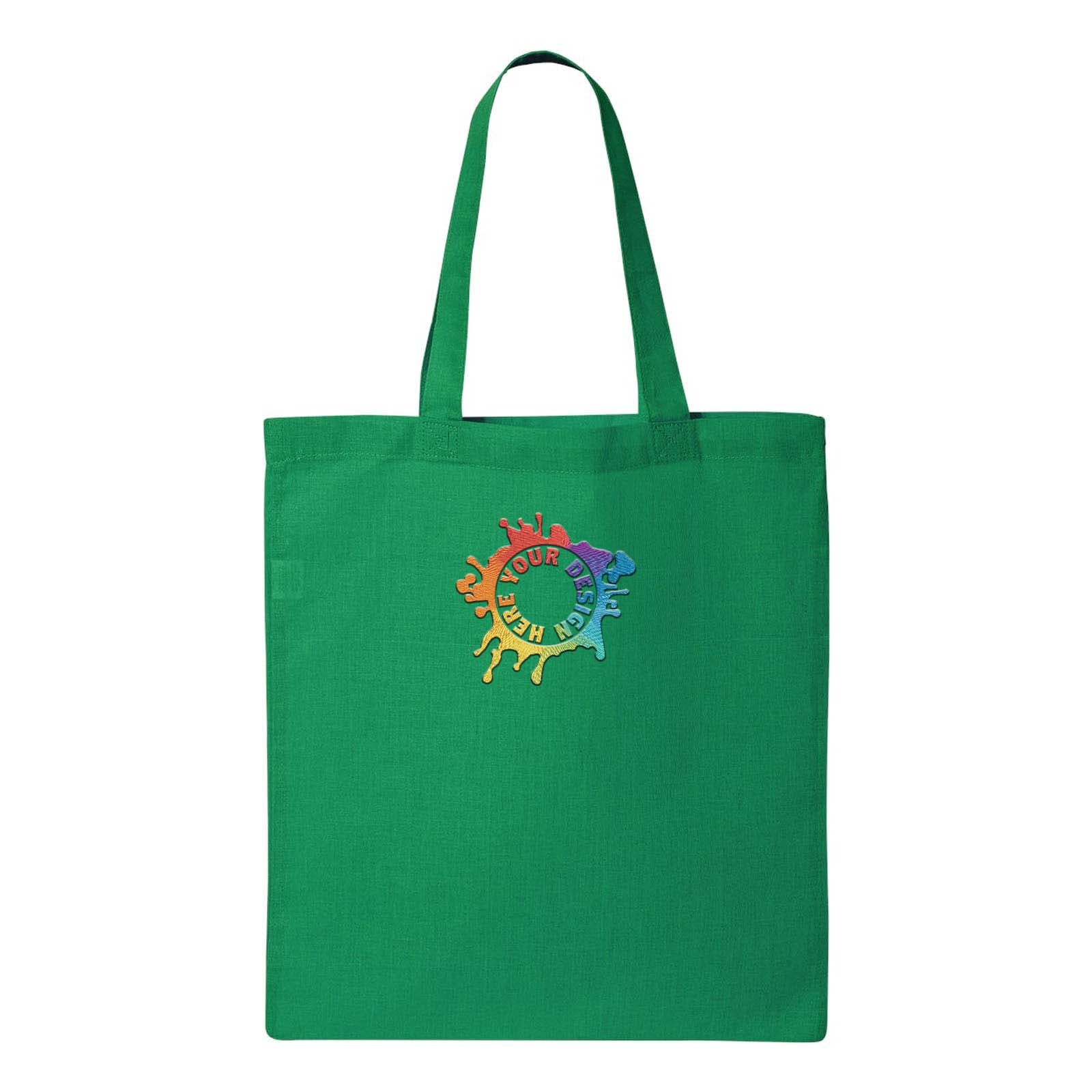 Q-Tees Economical Tote Embroidery - Mato & Hash