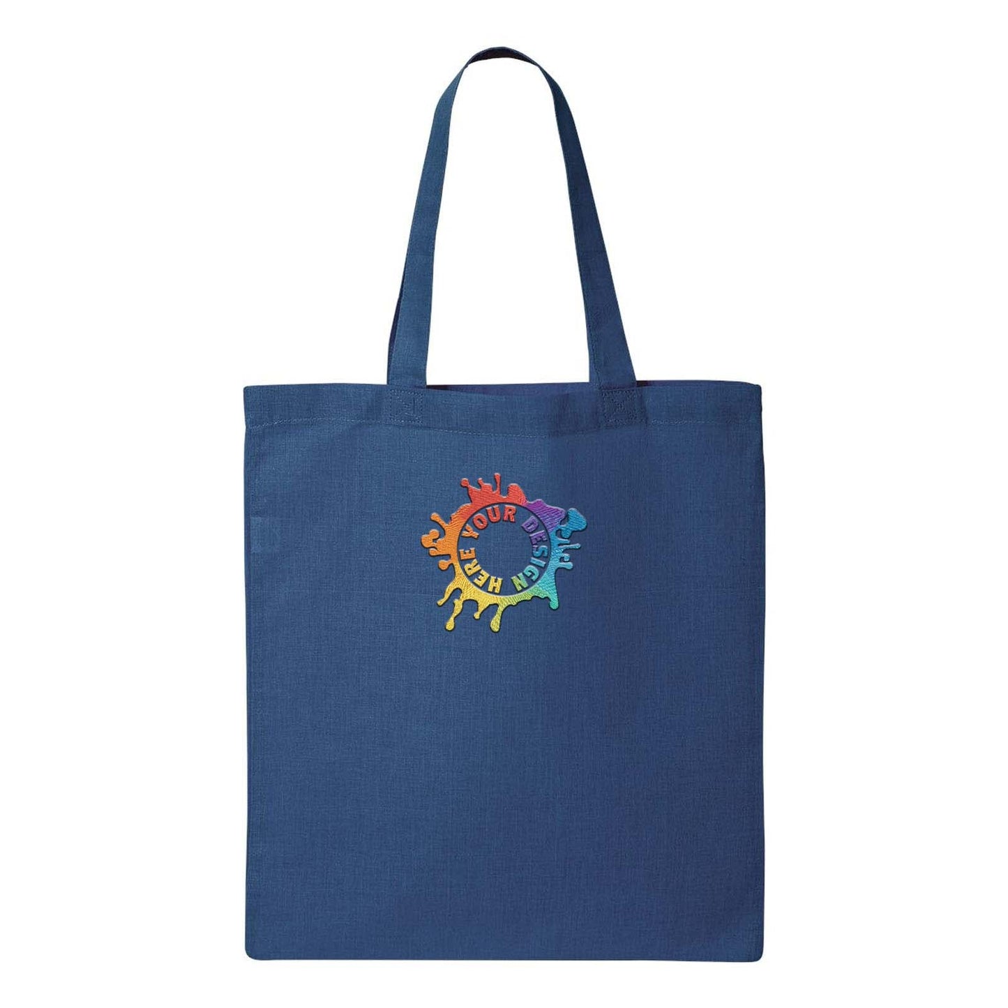 Q-Tees Economical Tote Embroidery - Mato & Hash