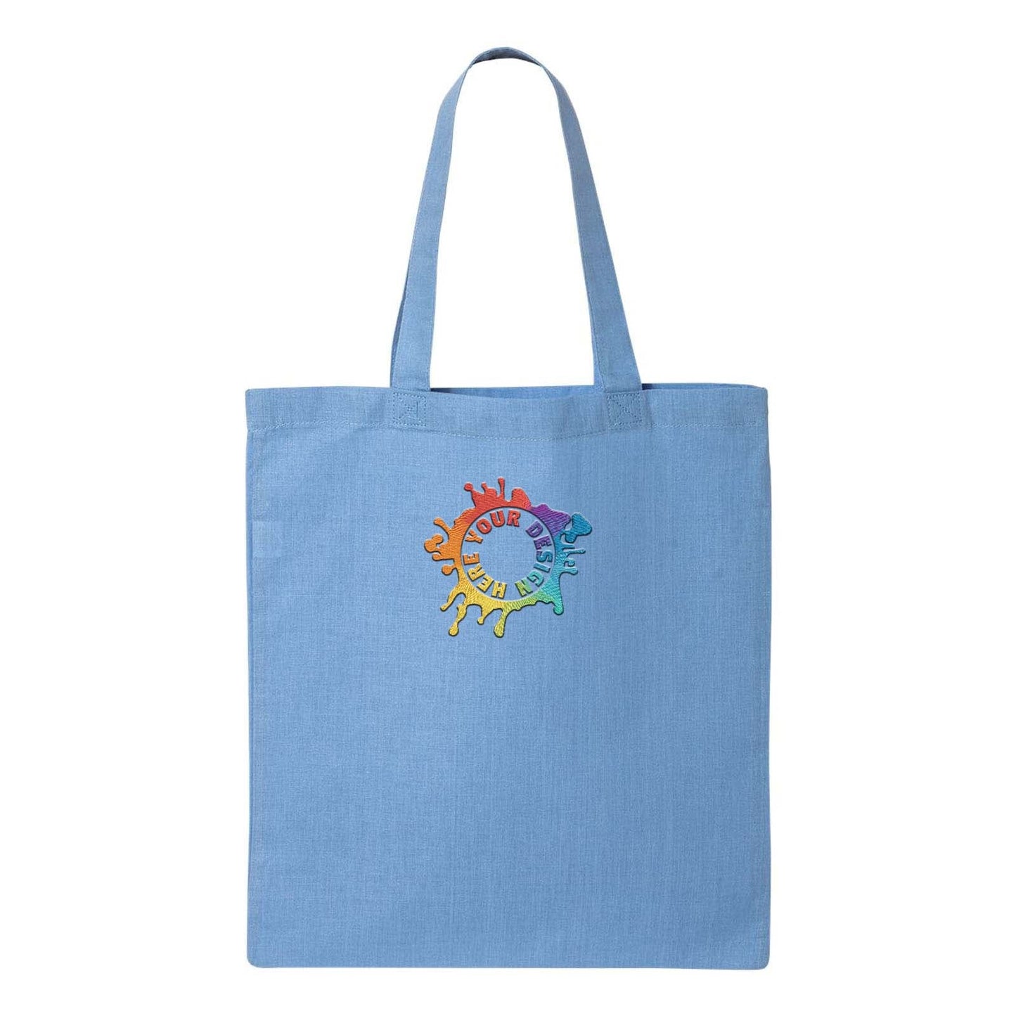 Q-Tees Economical Tote Embroidery - Mato & Hash