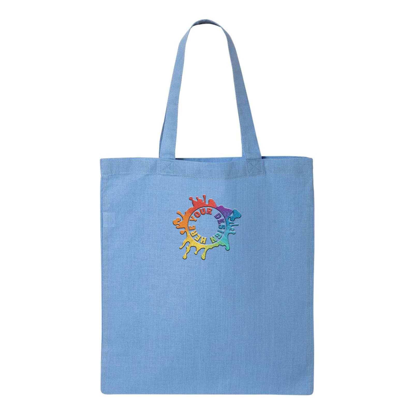Q-Tees Economical Tote Embroidery - Mato & Hash