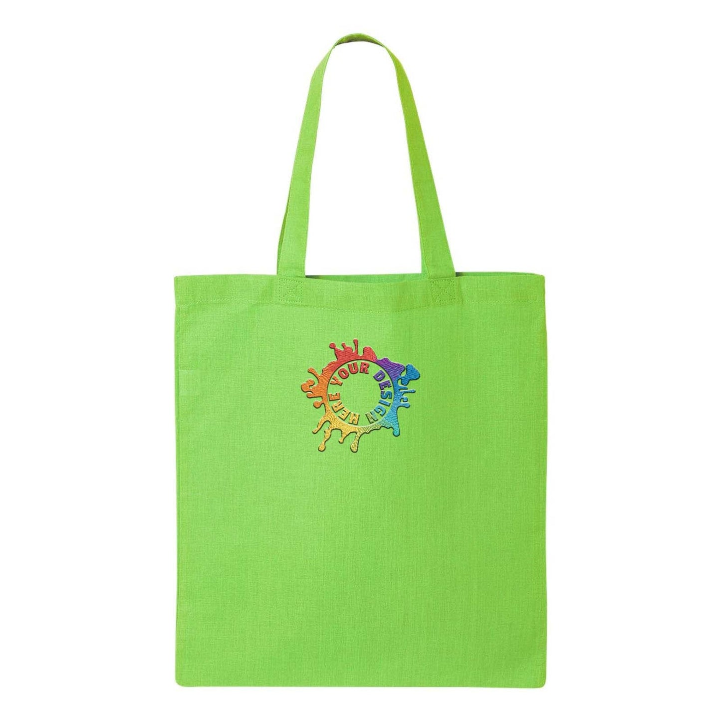 Q-Tees Economical Tote Embroidery - Mato & Hash