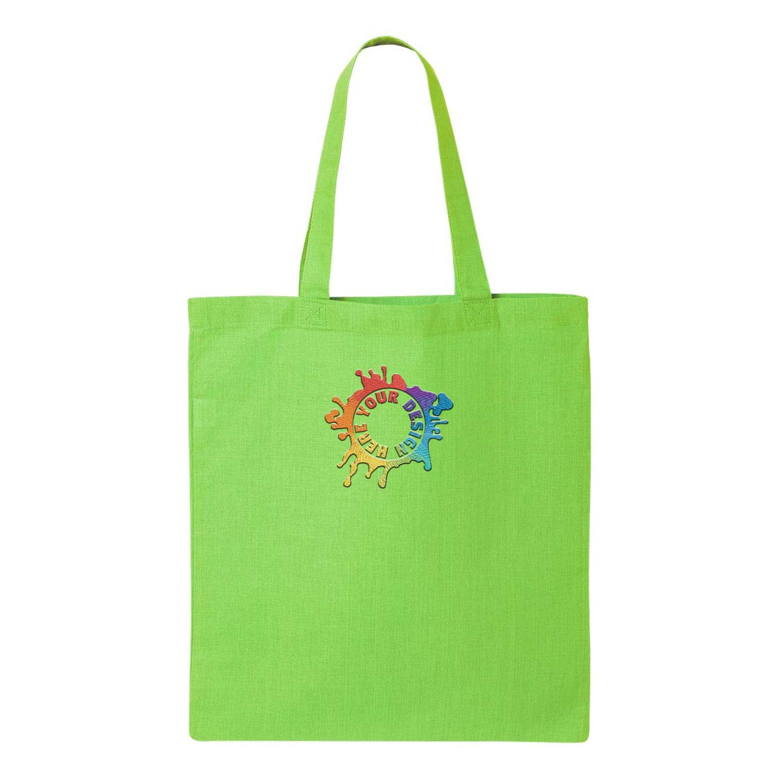 Q-Tees Economical Tote Embroidery - Mato & Hash