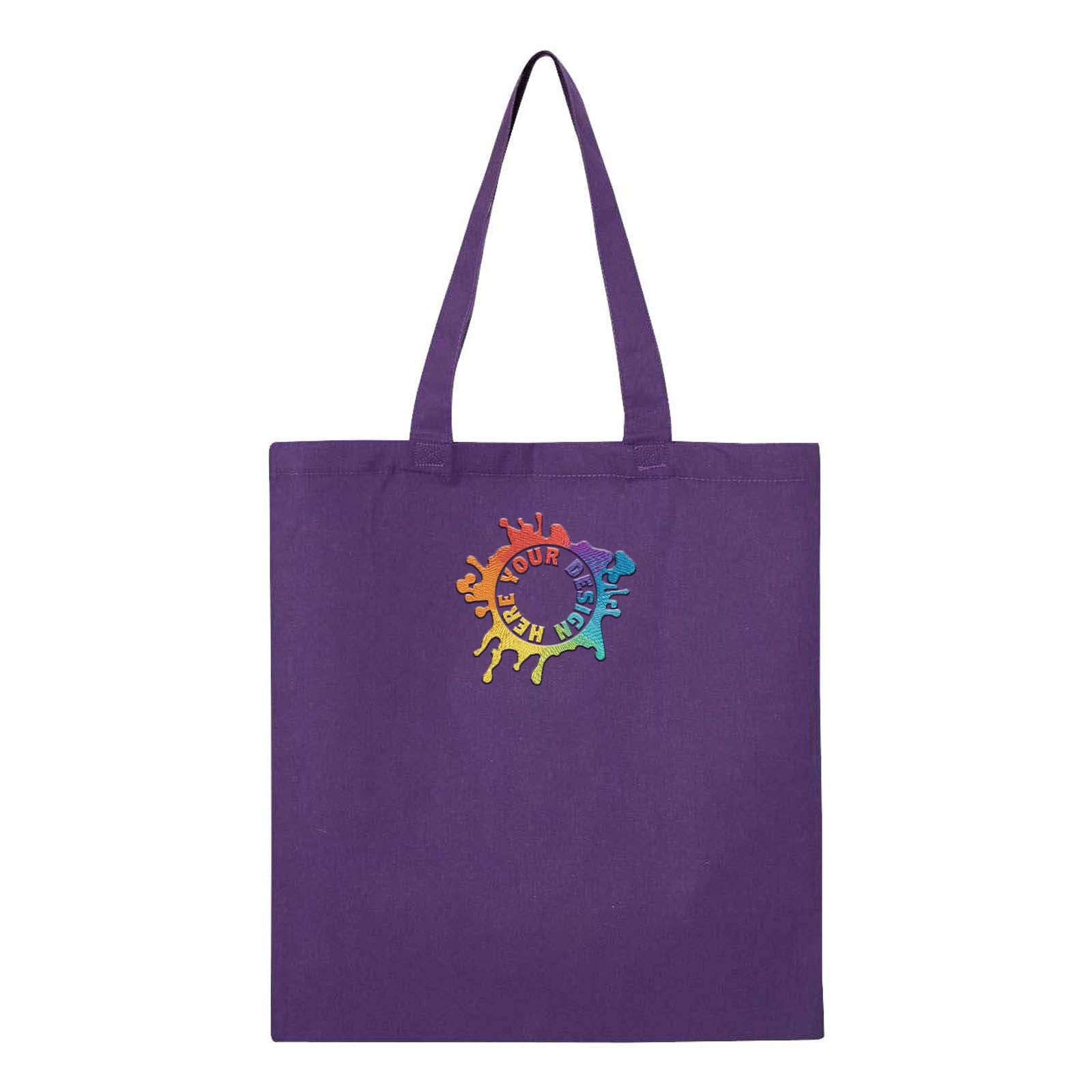 Q-Tees Economical Tote Embroidery - Mato & Hash