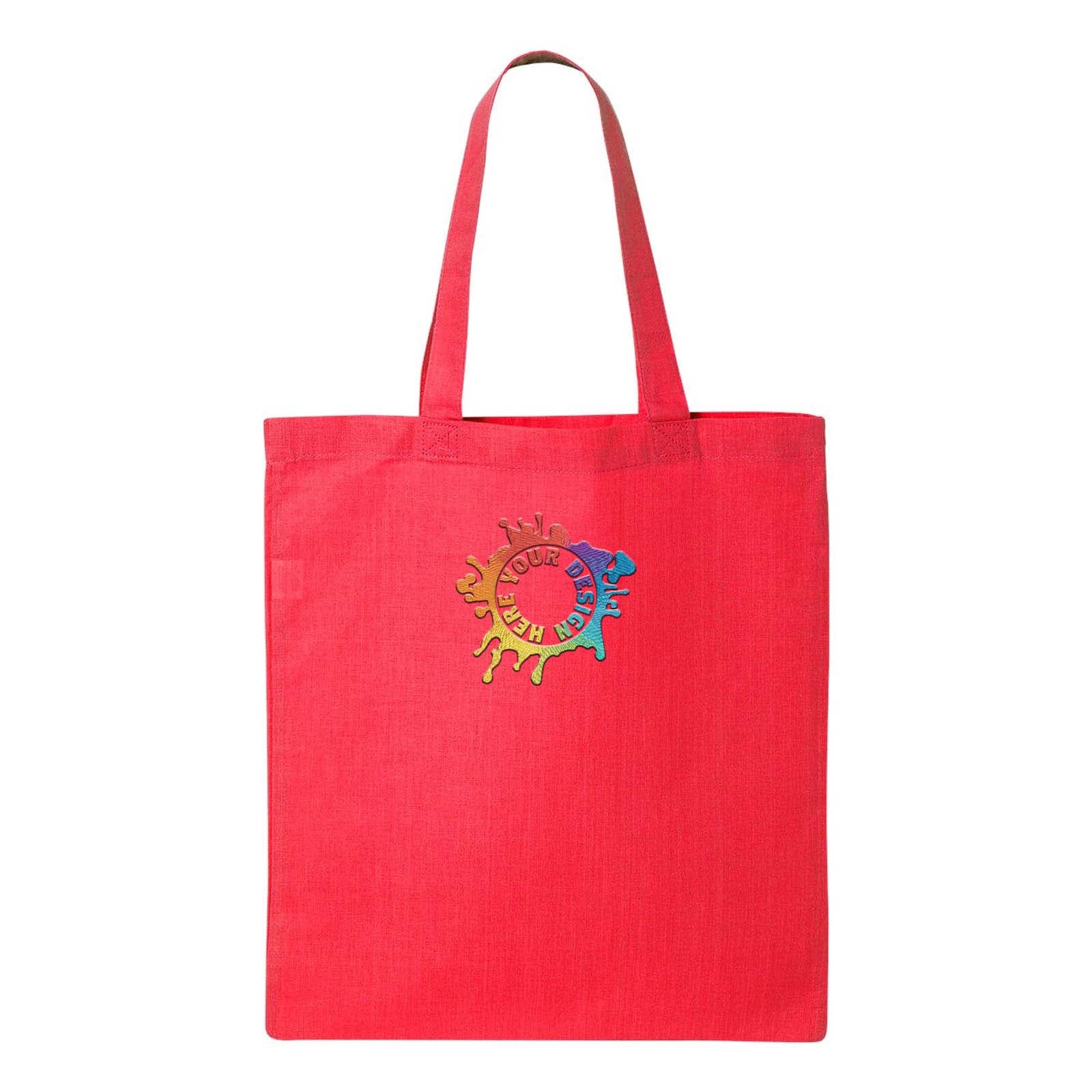 Q-Tees Economical Tote Embroidery - Mato & Hash
