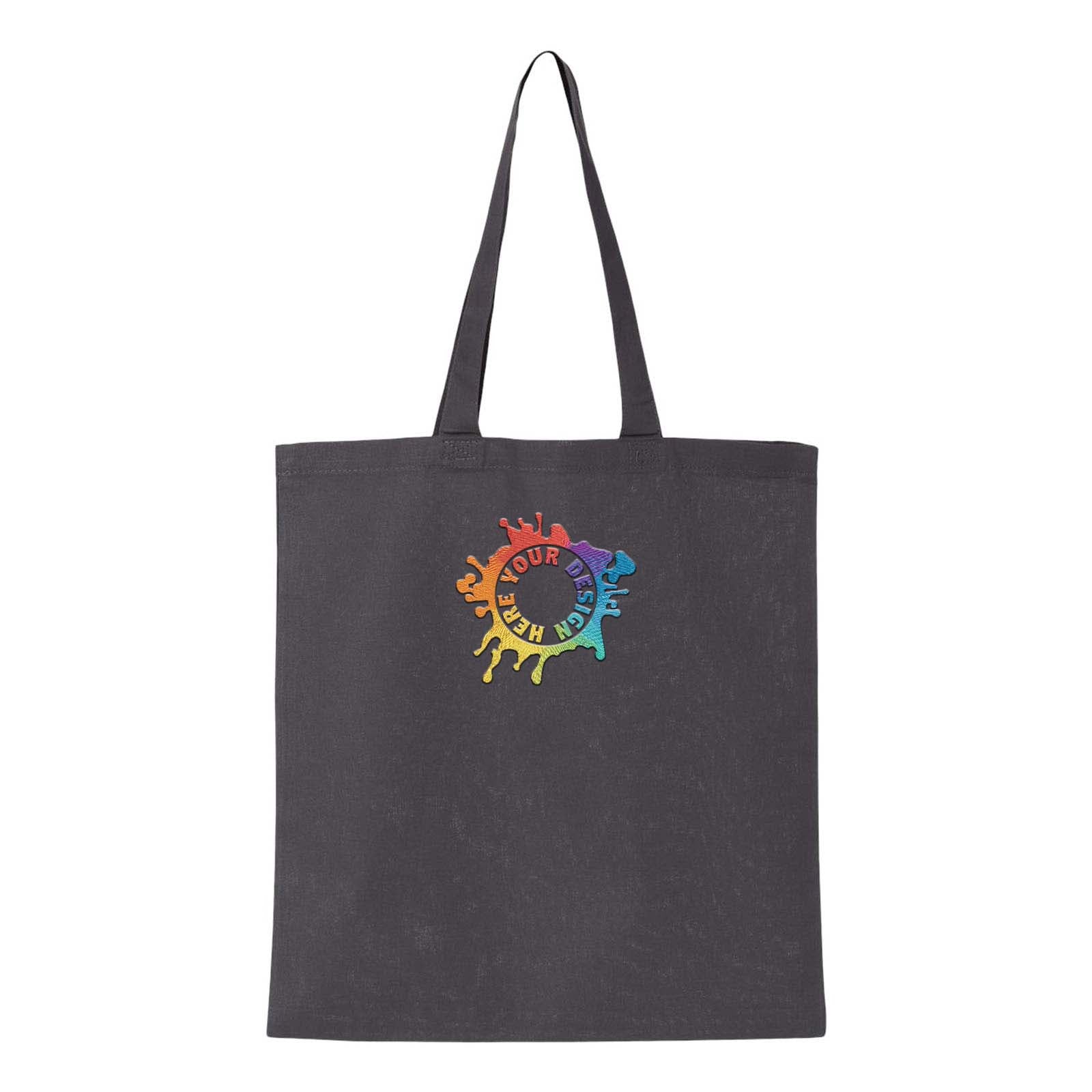 Q-Tees Economical Tote Embroidery - Mato & Hash