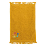 Q-Tees - Fringed Fingertip Towel Embroidery - Mato & Hash