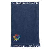 Q-Tees - Fringed Fingertip Towel Embroidery - Mato & Hash