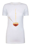 Ramen Bowl & Chopsticks Custom Name Womens T Shirts - Mato & Hash