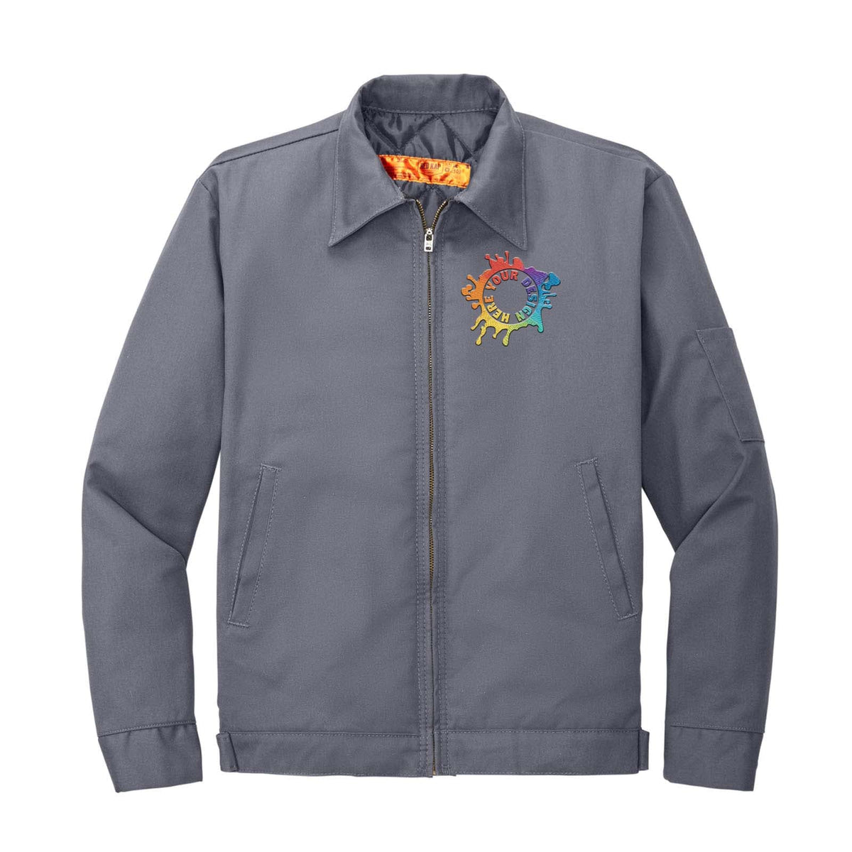 Red Kap® Slash Pocket Jacket Embroidery - Mato & Hash