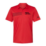 Red Level Adidas - 3-Stripes Chest Polo Embroidery - Mato & Hash