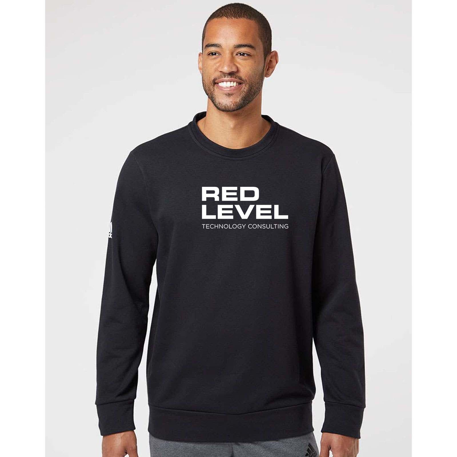 Red Level Adidas - Fleece Crewneck Sweatshirt Printed - Mato & Hash