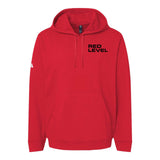 Red Level Adidas - Fleece Hooded Sweatshirt Printed - Mato & Hash