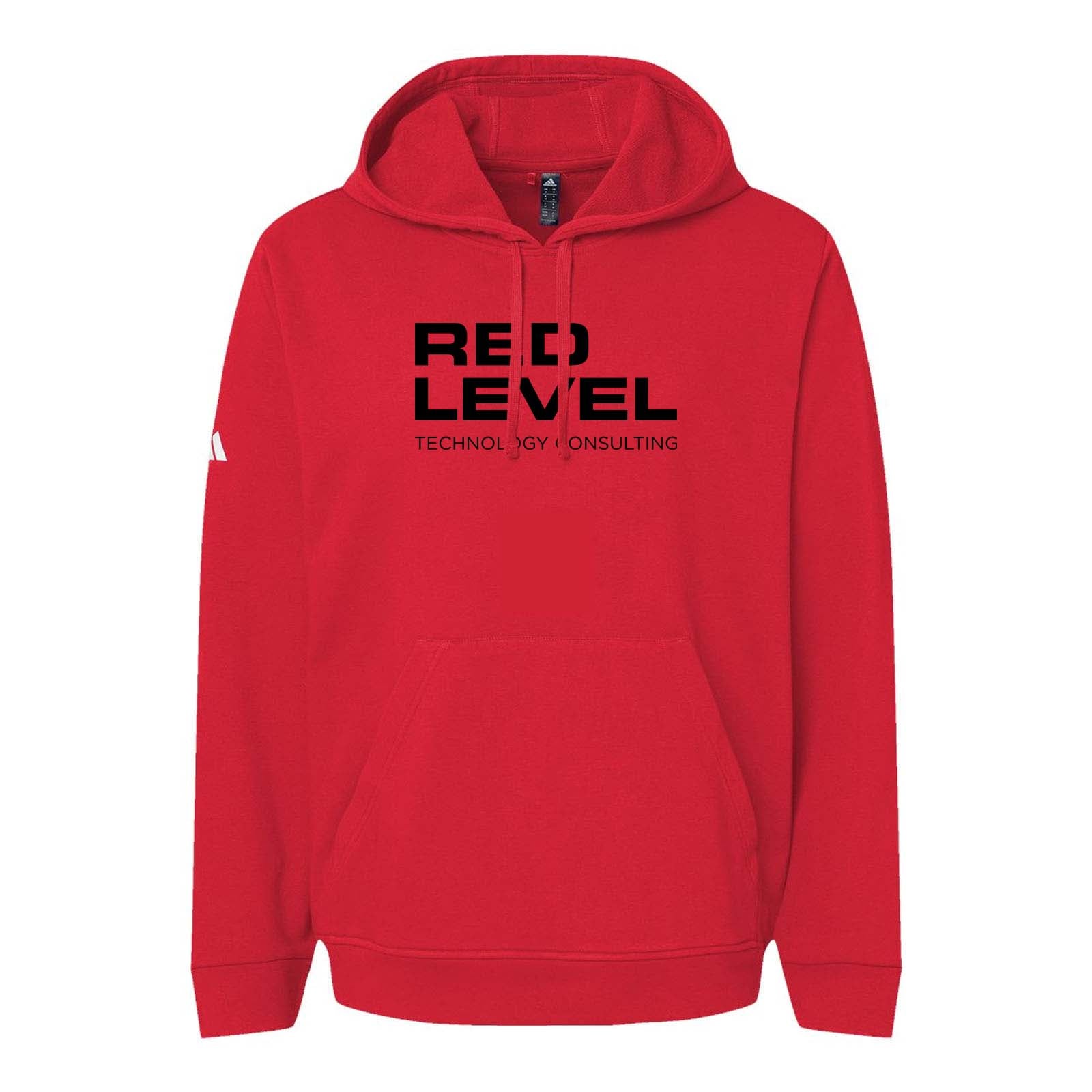 Red Level Adidas - Fleece Hooded Sweatshirt Printed - Mato & Hash