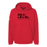 Red Level Adidas - Fleece Hooded Sweatshirt Printed