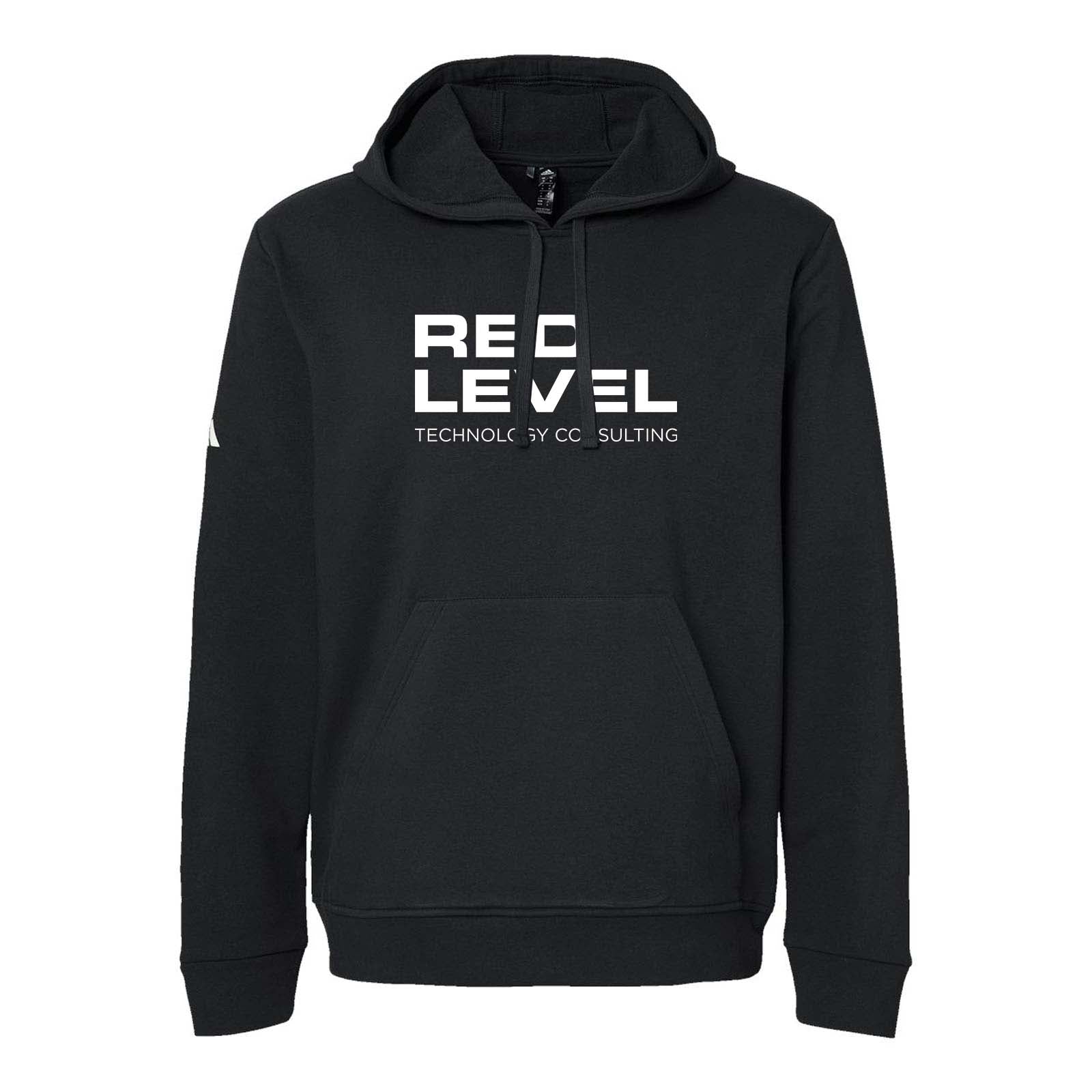 Red Level Adidas - Fleece Hooded Sweatshirt Printed - Mato & Hash