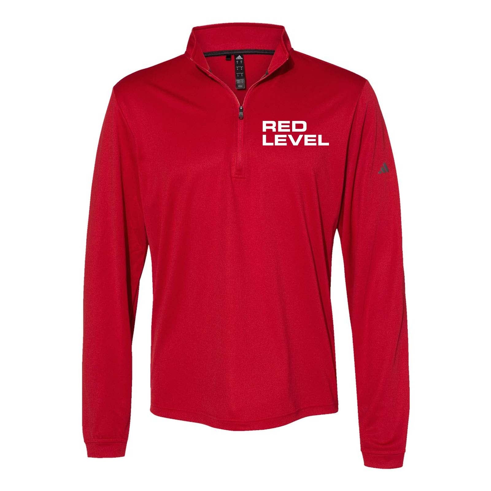 Red Level Adidas - Lightweight Quarter-Zip Pullover Embroidery - Mato & Hash