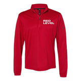 Red Level Adidas - Lightweight Quarter-Zip Pullover Embroidery - Mato & Hash