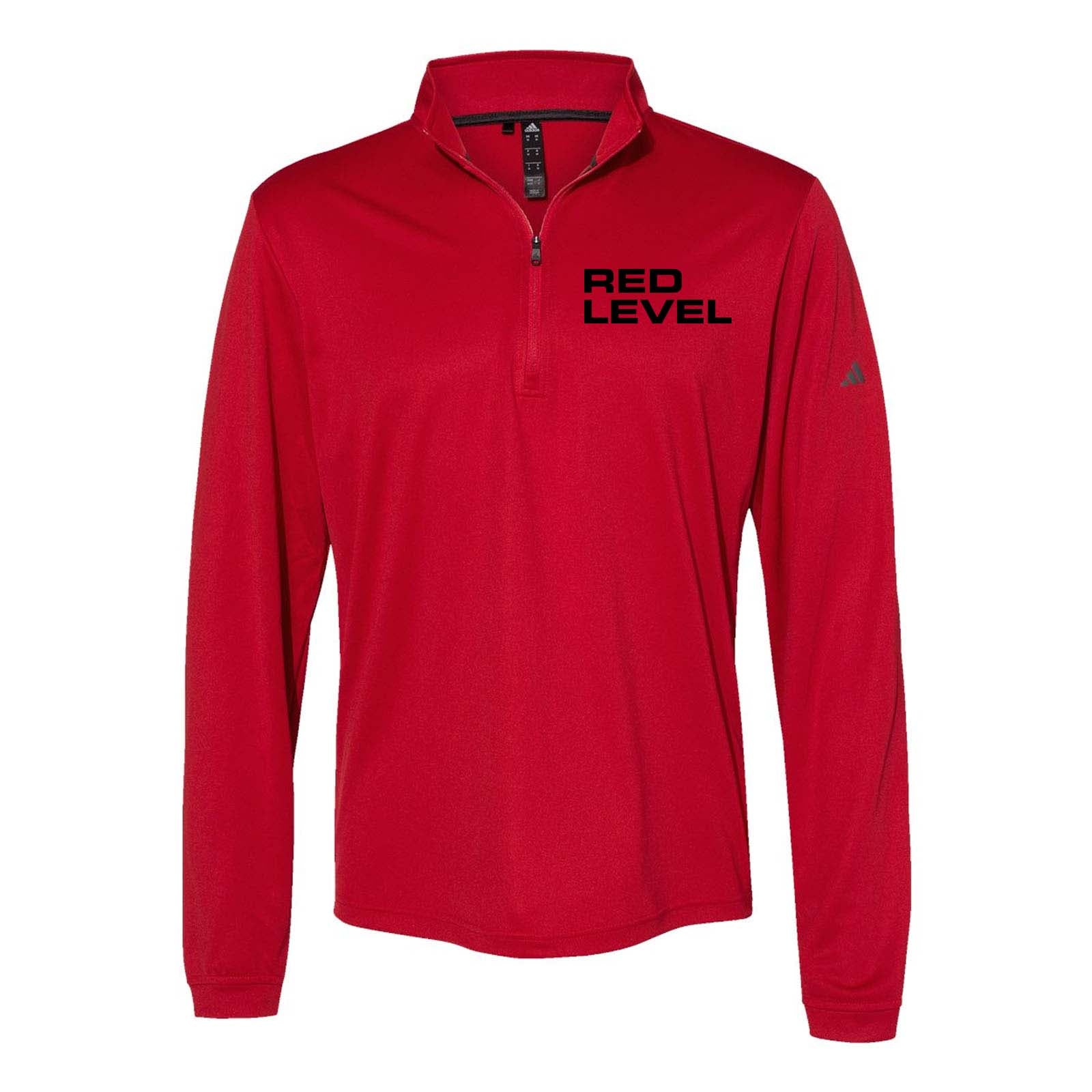 Red Level Adidas - Lightweight Quarter-Zip Pullover Embroidery - Mato & Hash