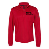 Red Level Adidas - Lightweight Quarter-Zip Pullover Embroidery - Mato & Hash