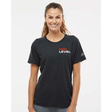 Red Level Adidas - Women's Blended T-Shirt Embroidery - Mato & Hash