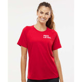 Red Level Adidas - Women's Blended T-Shirt Embroidery - Mato & Hash