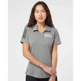 Red Level Adidas - Women's Floating 3-Stripes Polo Embroidery - Mato & Hash