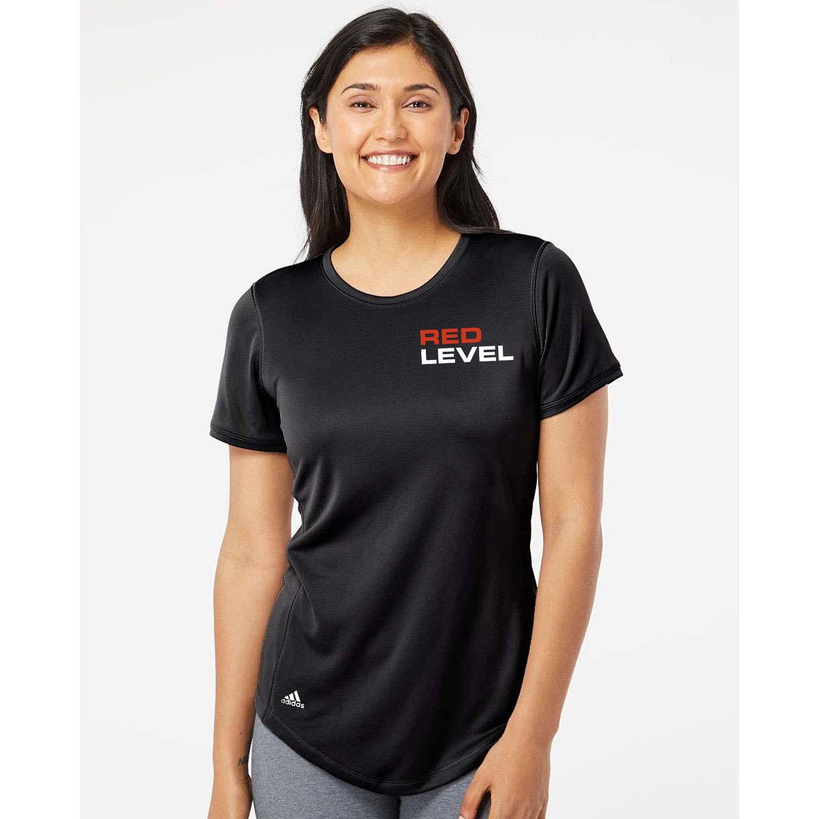 Red Level Adidas - Women's Sport T-Shirt Embroidery - Mato & Hash