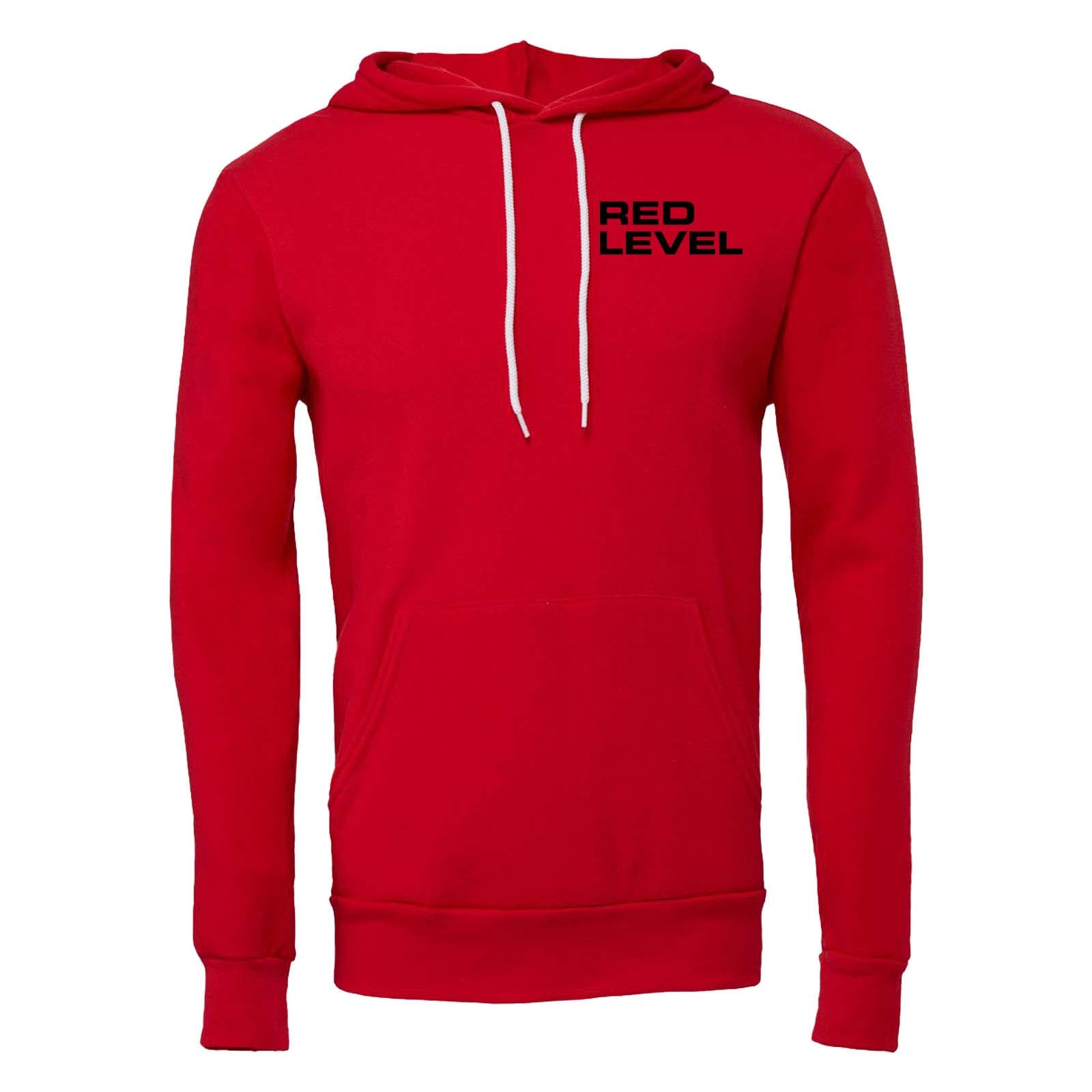 Red Level Bella + Canvas Sponge Fleece Pullover Hoodie Printed - Mato & Hash