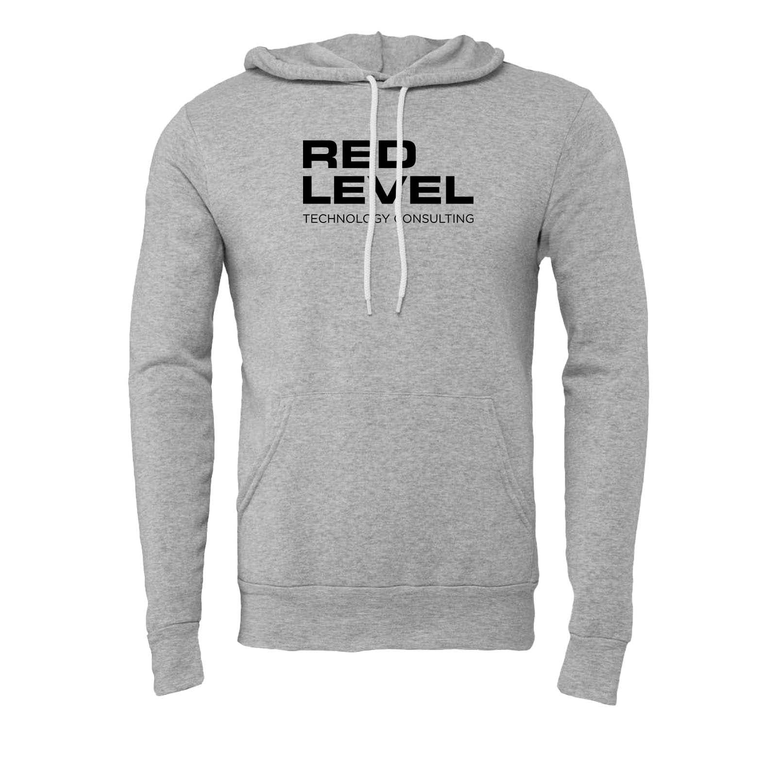 Red Level Bella + Canvas Sponge Fleece Pullover Hoodie Printed - Mato & Hash