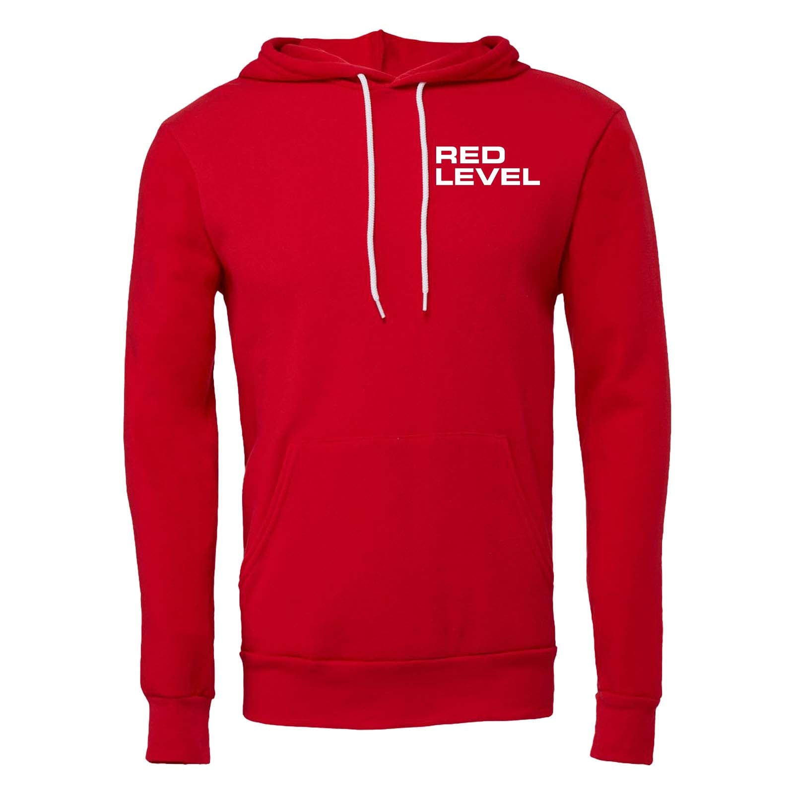 Red Level Bella + Canvas Sponge Fleece Pullover Hoodie Printed - Mato & Hash