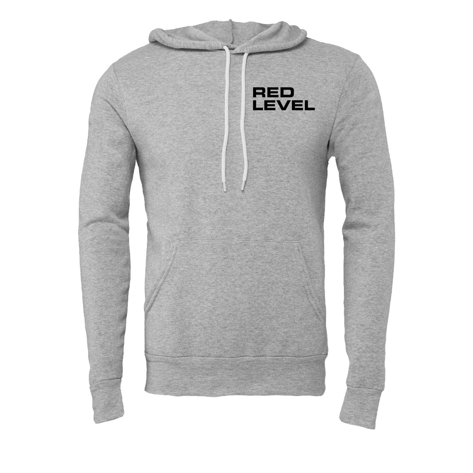 Red Level Bella + Canvas Sponge Fleece Pullover Hoodie Printed - Mato & Hash