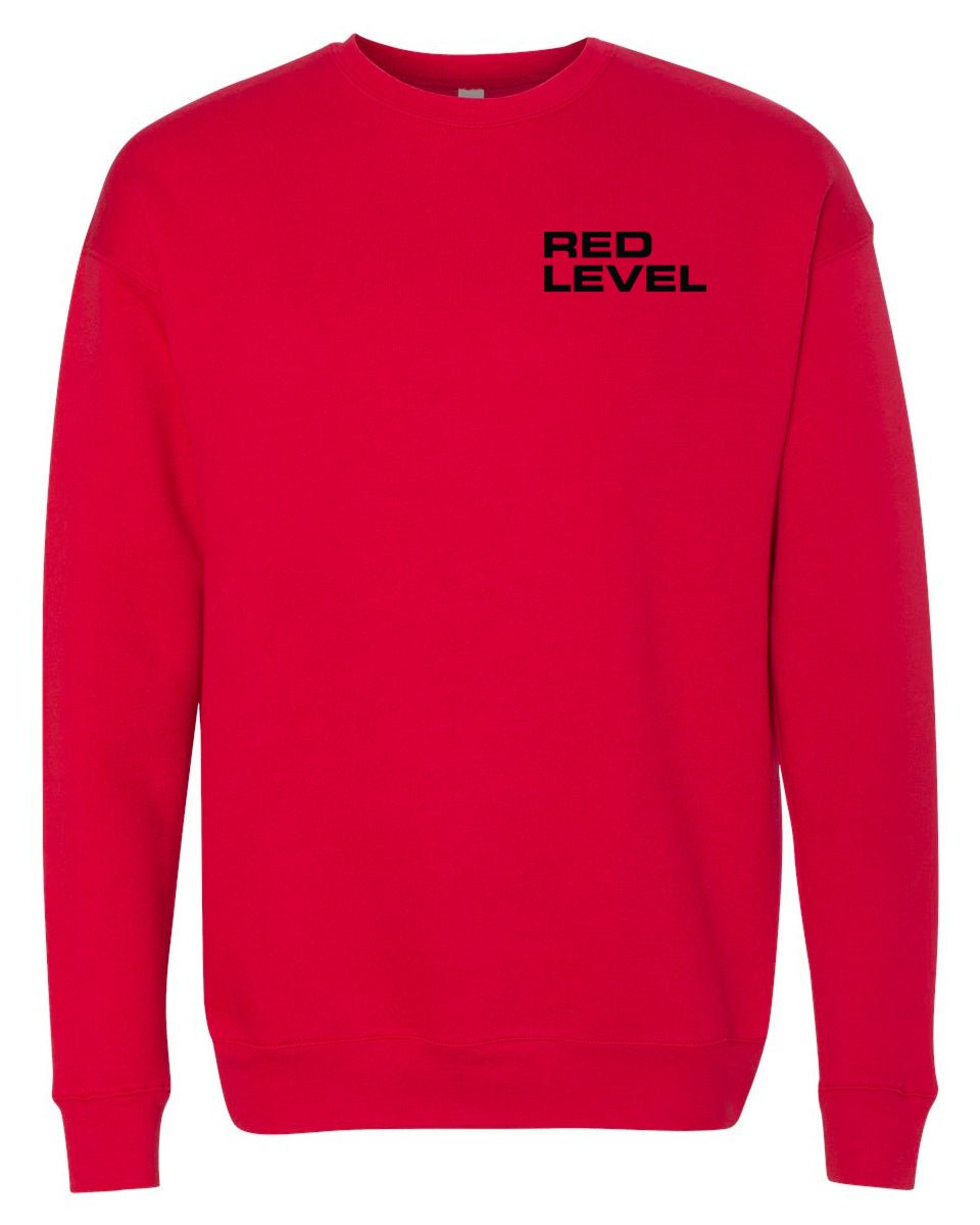 Red Level Classic Sweatshirt / front left chest print - Mato & Hash