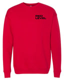 Red Level Classic Sweatshirt / front left chest print - Mato & Hash