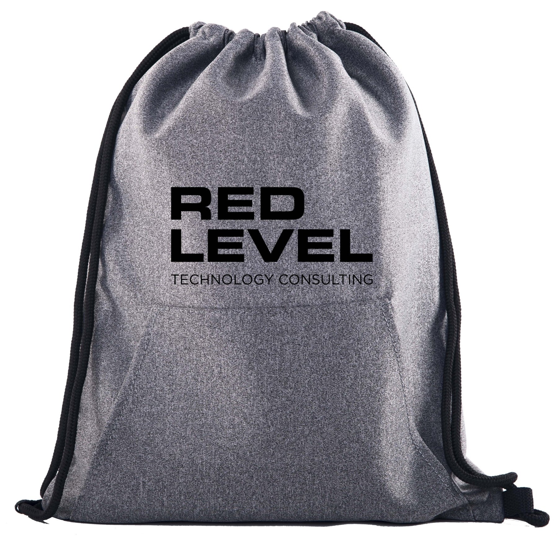 Red Level Drawstring Bag w/ Pocket Printed - Mato & Hash