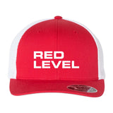 Red Level Flexfit - 110Â® Mesh-Back Cap Embroidery - Mato & Hash