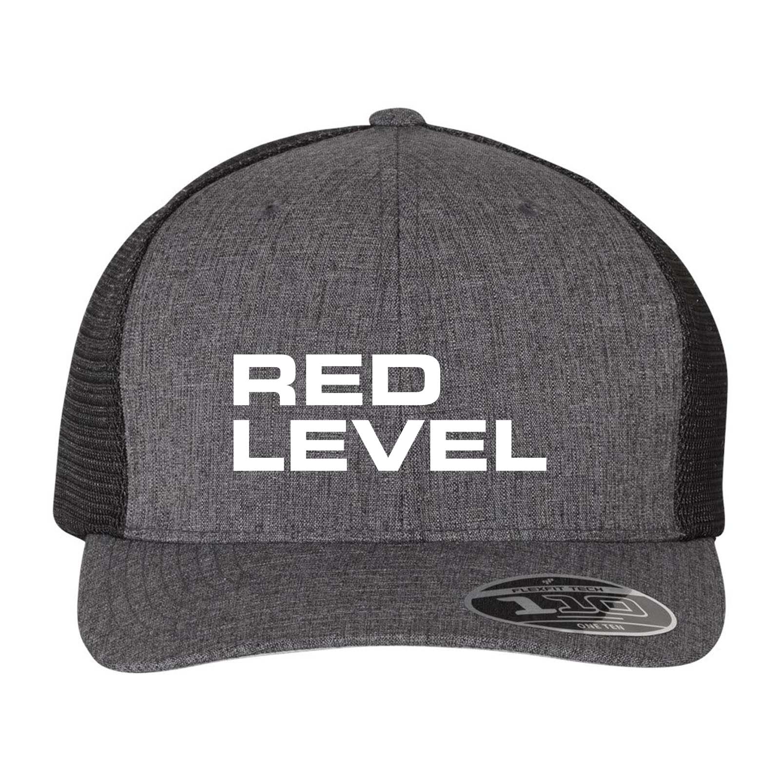 Red Level Flexfit - 110Â® Mesh-Back Cap Embroidery - Mato & Hash