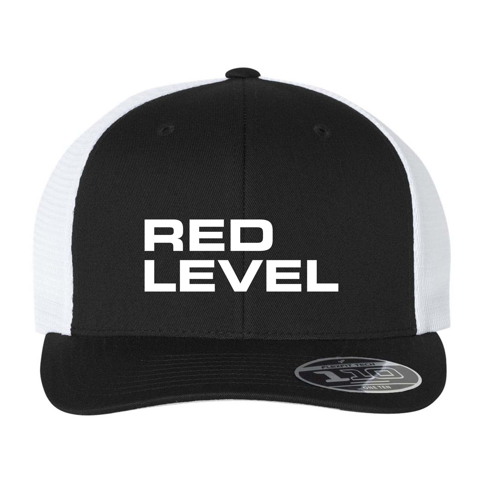 Red Level Flexfit - 110Â® Mesh-Back Cap Embroidery - Mato & Hash