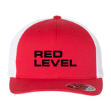 Red Level Flexfit - 110Â® Mesh-Back Cap Embroidery - Mato & Hash