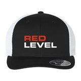 Red Level Flexfit - 110Â® Mesh-Back Cap Embroidery - Mato & Hash