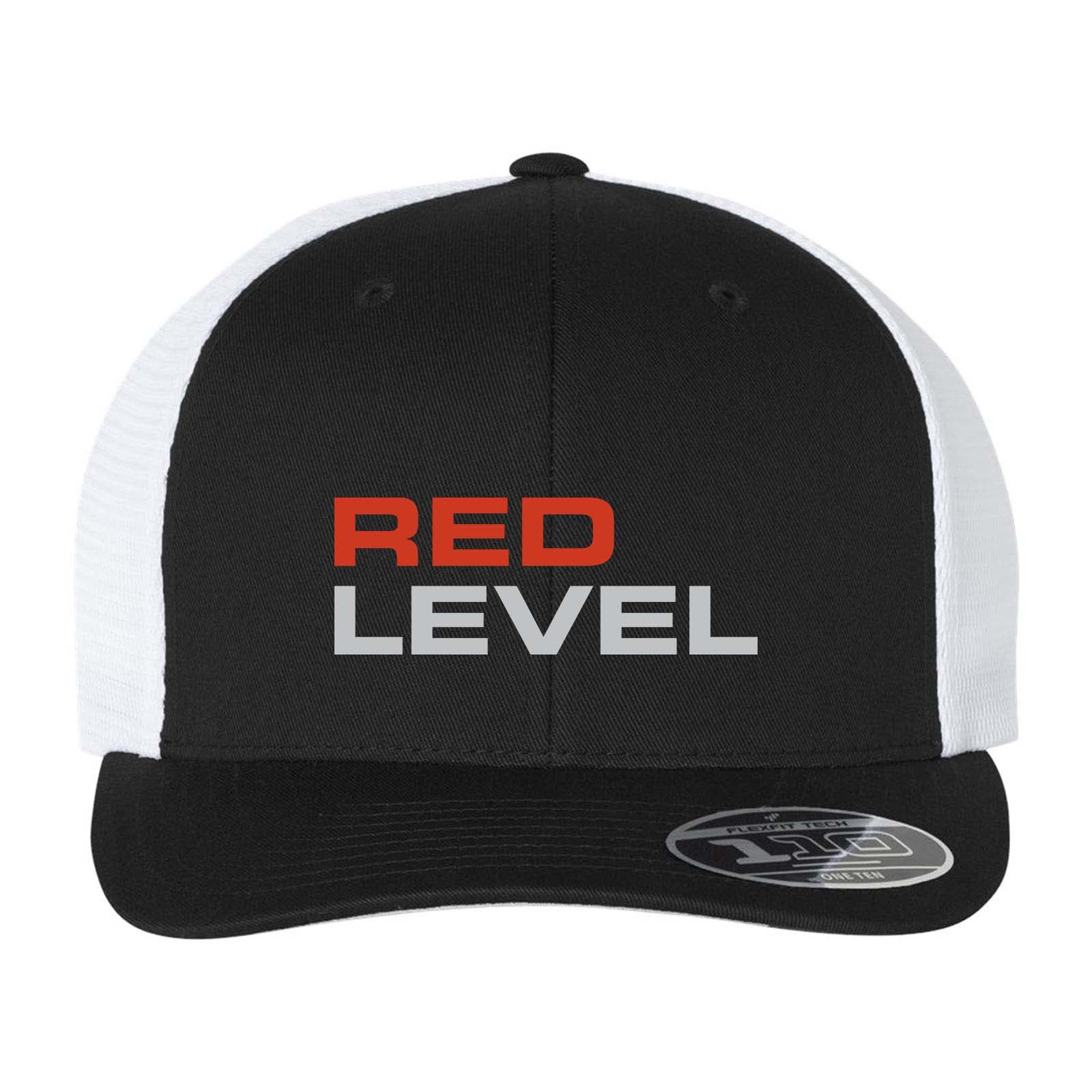 Red Level Flexfit - 110Â® Mesh-Back Cap Embroidery - Mato & Hash