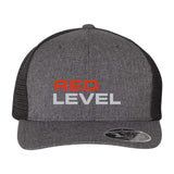 Red Level Flexfit - 110Â® Mesh-Back Cap Embroidery - Mato & Hash