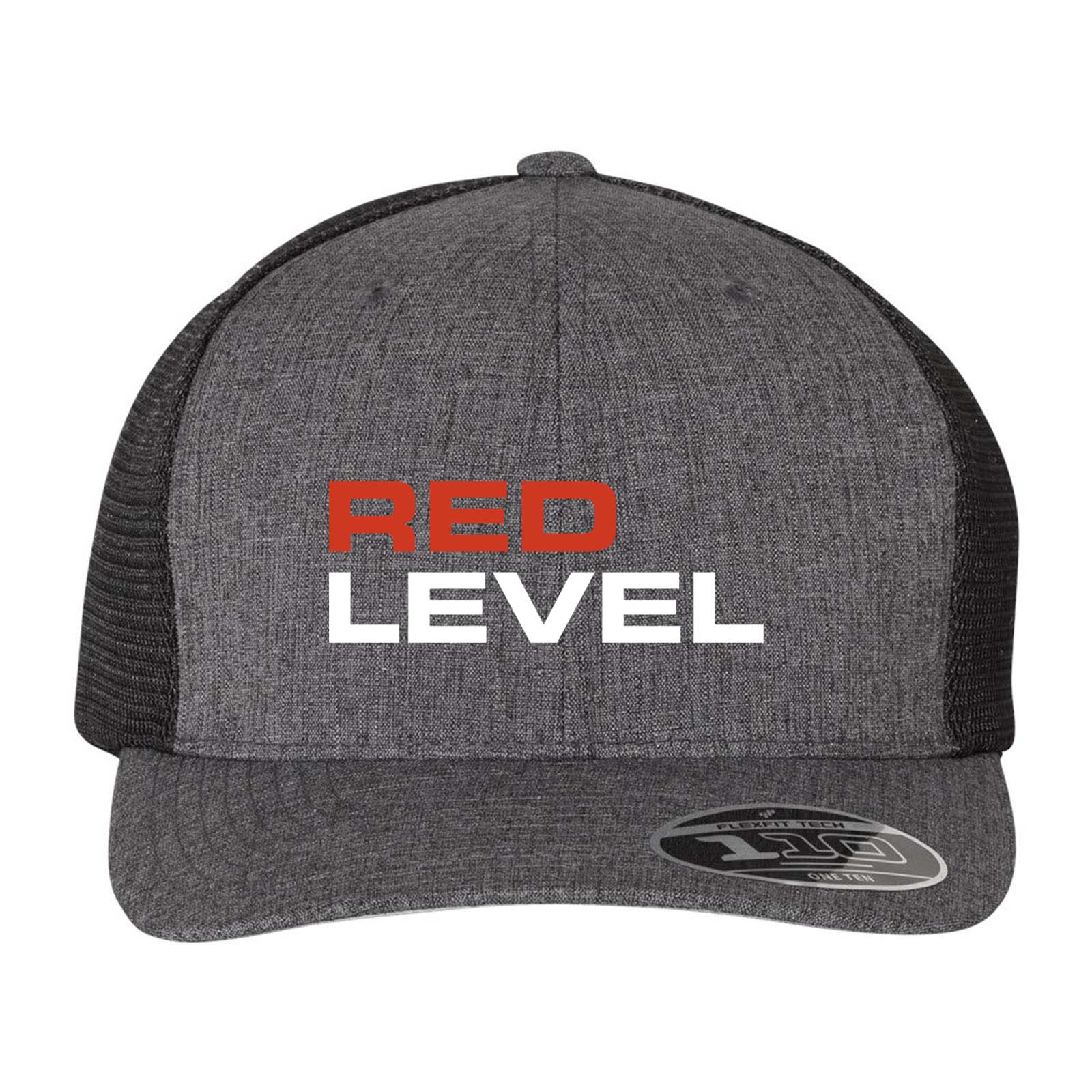 Red Level Flexfit - 110Â® Mesh-Back Cap Embroidery - Mato & Hash