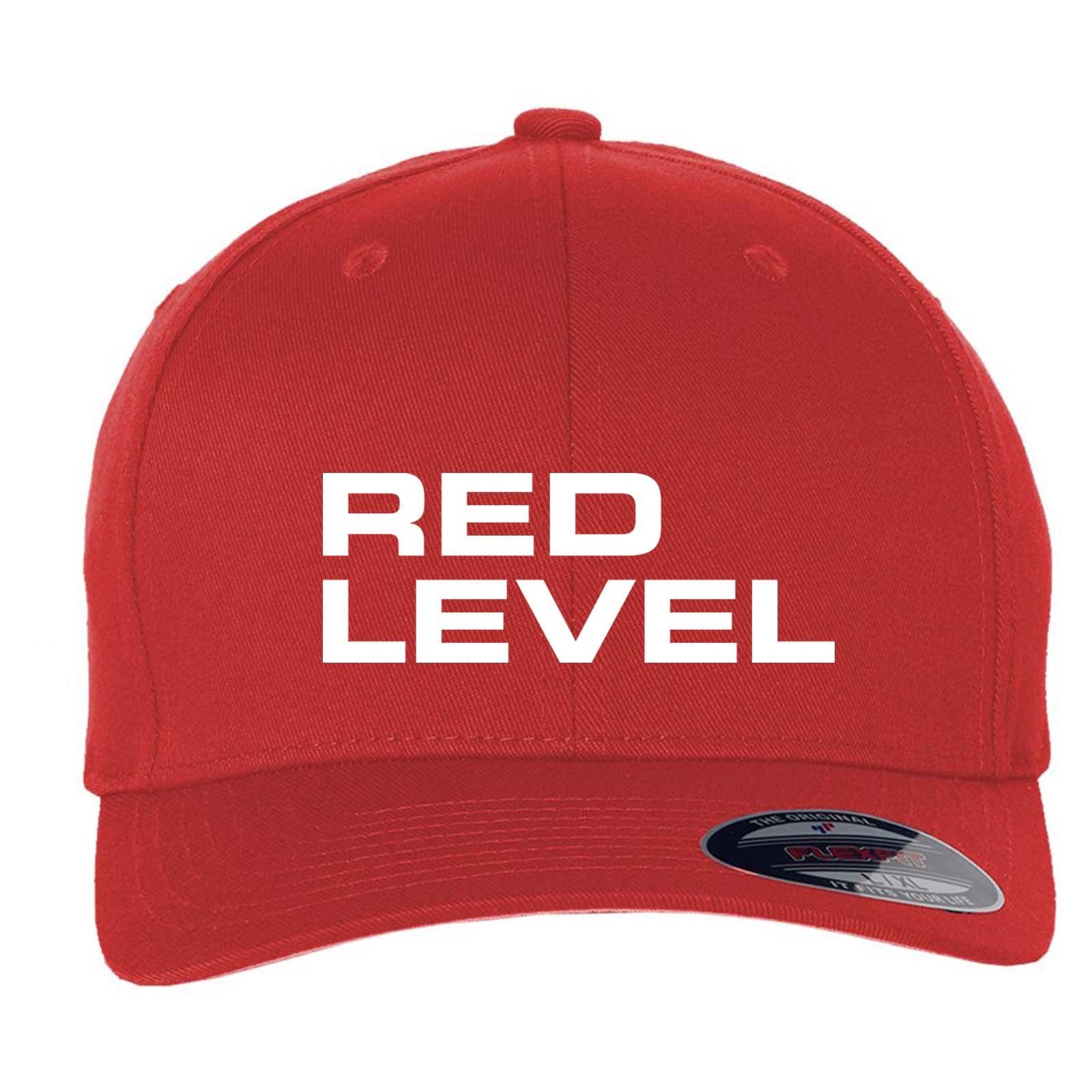 Red Level Flexfit Cotton Blend Cap Embroidery - Mato & Hash