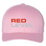 Red Level Flexfit Cotton Blend Cap Embroidery - Mato & Hash