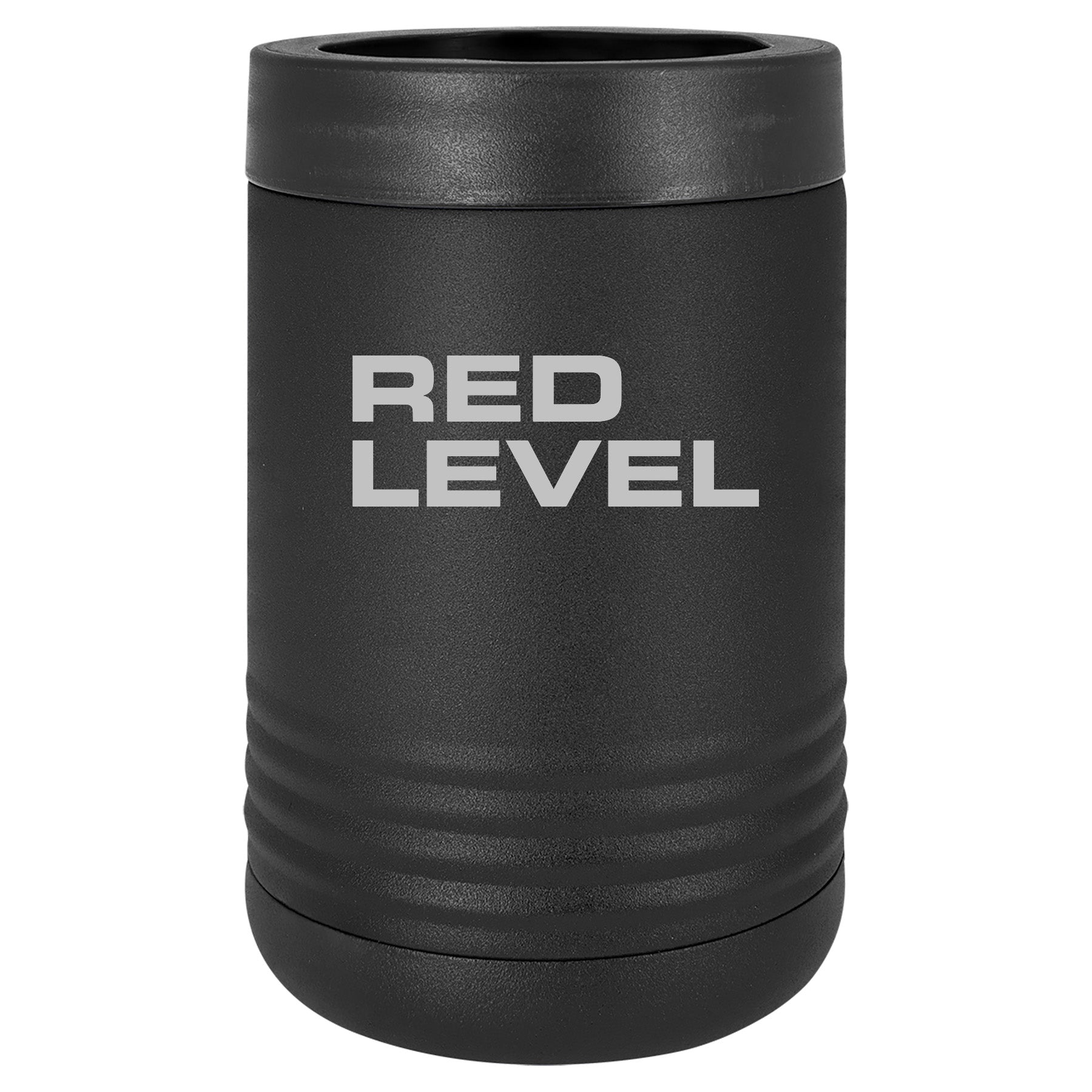 Red Level Lasered Polar Camel Black Stainless Steel Vacuum Insulated Beverage Holder - Mato & Hash