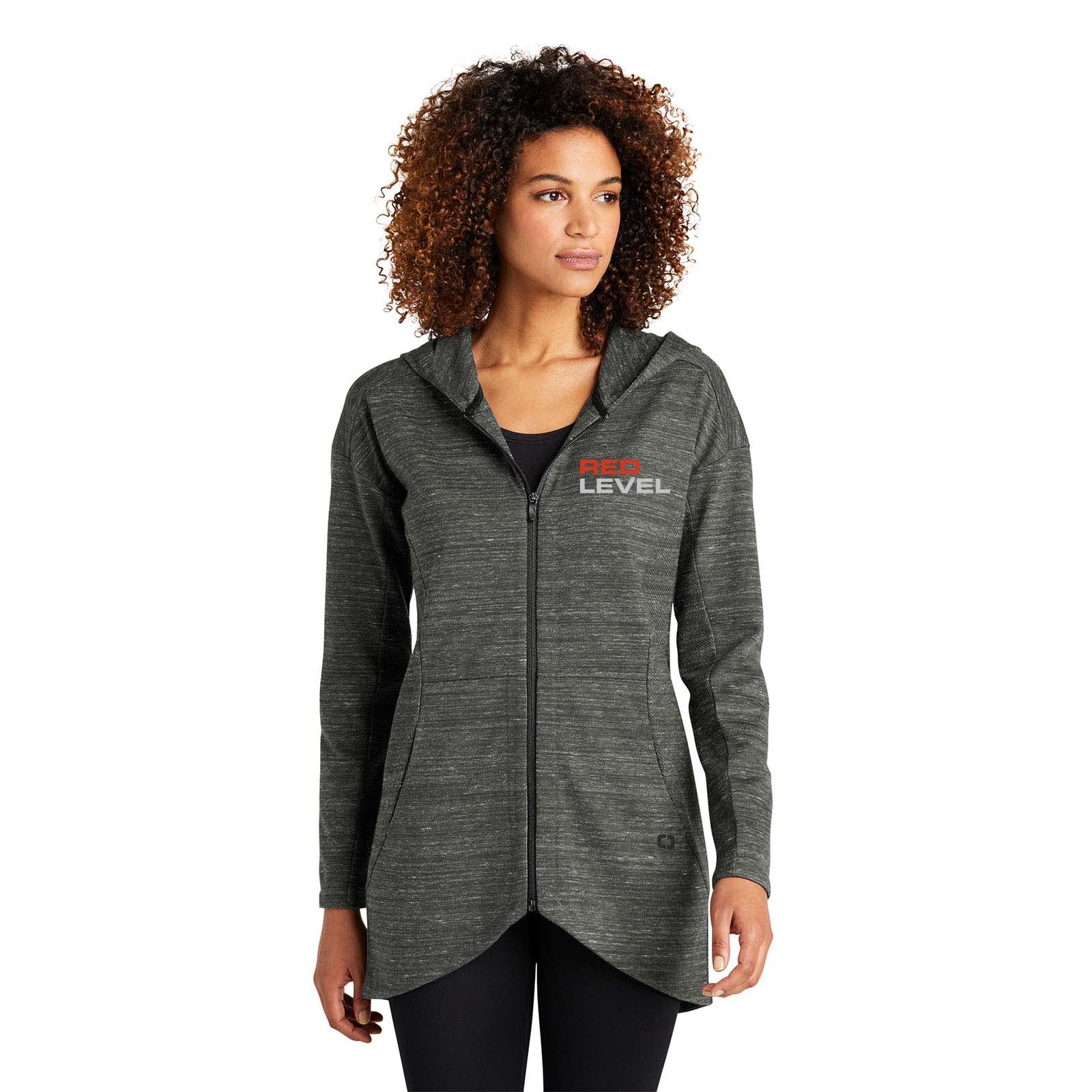 Red Level OGIO® Ladies Flux Full-Zip Hoodie Embroidery - Mato & Hash