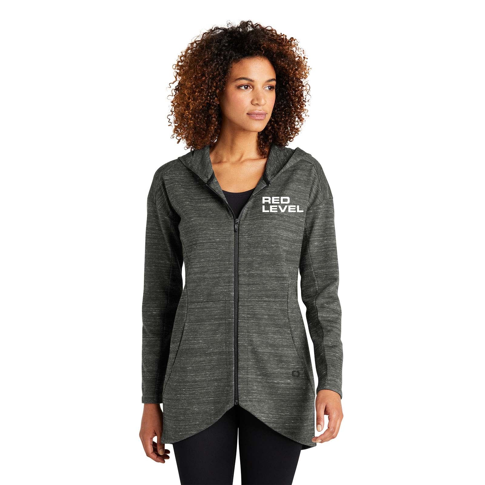 Red Level OGIO® Ladies Flux Full-Zip Hoodie Embroidery - Mato & Hash