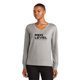 Red Level OGIO® Ladies Luuma Flex Long Sleeve V-Neck Printed - Mato & Hash