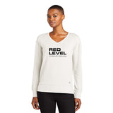 Red Level OGIO® Ladies Luuma Flex Long Sleeve V-Neck Printed