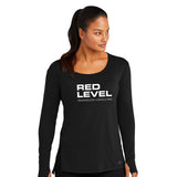 Red Level OGIO® Ladies Luuma Long Sleeve Tunic printed